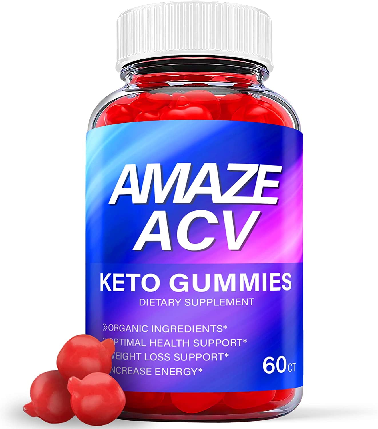 (1 Pack) Amaze Keto ACV Gummies Supplement for Weight Loss Energy