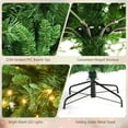 thumbnail image 3 of Patiojoy Pre-Lit Hinged Lifelike Xmas Tree, 9FT Lush Artificial Christmas Tree W/2264 PVC Tips 850 LED Lights 8 Flash Modes, 3 of 10