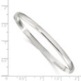 thumbnail image 2 of 925 Sterling Silver 4mm Slip On Bangle Bracelet, 2 of 6