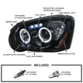 thumbnail image 4 of Spec-D Tuning Smoked Lens Glossy Black Housing LED Halo Projector Headlights Compatible with 2004-2005 Subaru Impreza RS/ WRX/ Outback/ STI, Left + Right Pair Headlamps Assembly, 4 of 6