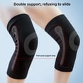 thumbnail image 3 of LJNYFDC Knee Support Sleeve Sports Knee Pads Compression Sleeve Super Soft Elastic Breathable Sweat Absorbing Knee Protector Essential Brace for Fitness, 3 of 7