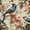 Beige, variant on Grey Chinoiserie Wallpaper Peel and Stick Vintage Crane Bird Wallpaper for Bedroom Bathroom 17.7''x118'' Removable Bird Wall Mural Self Adhesive Grey Floral Contact Paper for Walls Cabinets