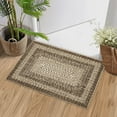 thumbnail image 2 of Hasoo 2x3 Braided Print Washable Throw Rug for Bathroom Non-Slip Doormats Indoor Stain Resistant Camel Carpet, 2 of 6