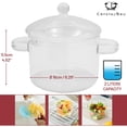 thumbnail image 4 of Olla Crystalbru de vidrio transparente de 2 litros con tapa y colador, 4 of 7