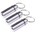 thumbnail image 2 of Pcs Pill Box Keychain, Pill Box Keychain Waterproof Capsule Outdoor Pill Box Aluminum Waterproof Key, 2 of 5