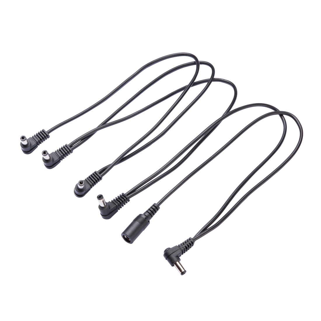 Right Angle 5 Way Daisy Chain Cable 9V DC Power Supply for Guitar