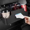 thumbnail image 3 of Car Backseat Organizer Storage Box 3 In 1 with Hook Auto Interior Decoration Drink Cup Tissue Phone Holder Travel  Accessories, 3 of 9