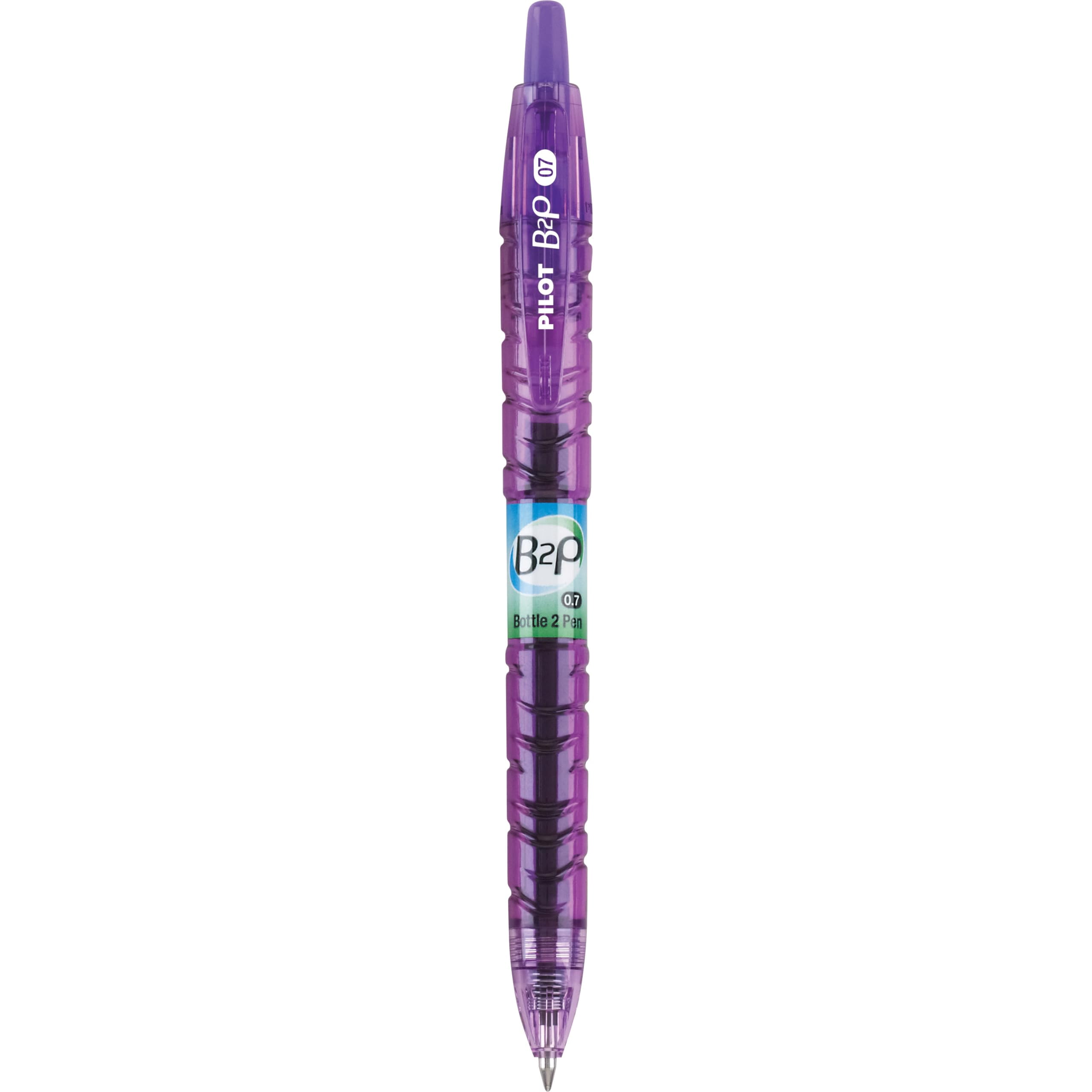 Pilot B2P Colors - Bottle to Pen - Retractable Gel Rollerball Pen - Purple