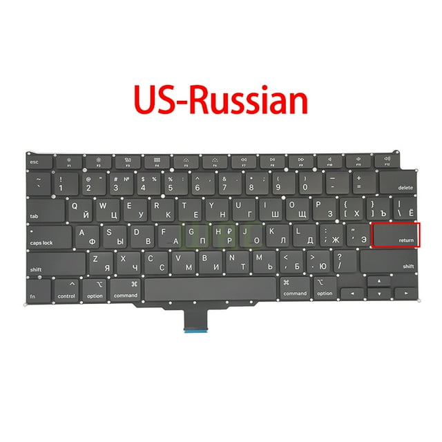 New Laptop A2179 Keyboard for Macbook Air 13" A2179 Keyboard Replacement UK RU FR SP IT GR AR Layout EMC 3302 2020 Year US-Russian