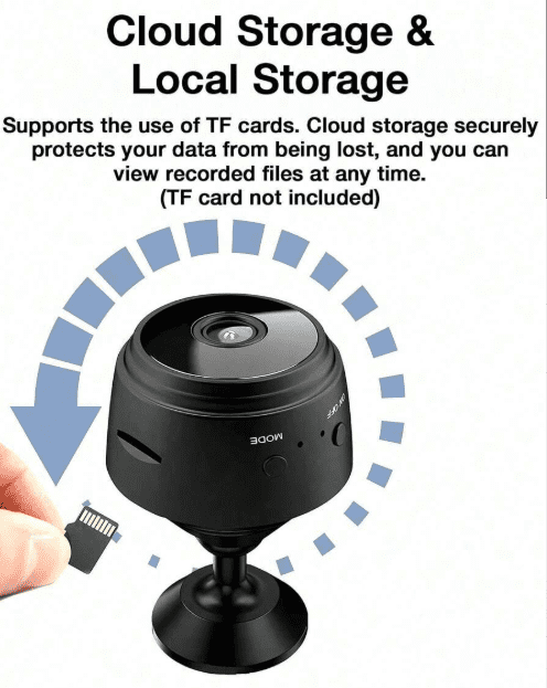 Wireless WiFi Security Camera 720P Indoor Outdoor Pet Baby Monitor Night Vision Portable Nanny Cam Mini Room Home Camera
