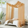 Warm Home Designs Gold Bed Canopy Net - Walmart.com