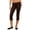 6# Brown, variant on Women Fold Over Capri Leggings Y2K Low Rise Elastic Waist Cropped Pants Knee-Length Skinny Yoga Athletic Pants Black S