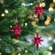 thumbnail image 4 of Adorno para árbol de Navidad de ocho puntas, colorido, plateado, de Navidad - Burdeos, 4 of 6