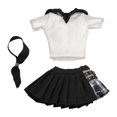 thumbnail image 1 of Figuras de mujer a escala 1/6, camiseta de manga corta y falda, ropa en miniatura con , accesorios para figuras de 12 pulgadas, 3 uds., 1 of 9