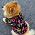 thumbnail image 4 of Yesbay Pet Dog Puppy Winter Soft Warm Heart Star Print Clothes Coat Costume Apparel,Rose Red + Black^, 4 of 8