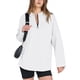 thumbnail image 1 of Sudadera con Capucha Oversize para Mujer, con Cremallera de un Cuarto, Estilo Túnica, Ideal para Otoño e Invierno Ropa y Elegante XXL, 1 of 10