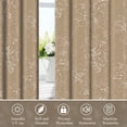 thumbnail image 3 of Brown Blackout Window Curtains for Living Room,Thermal Insulated Curtains,52x84 Inch,Set of 2, 3 of 6