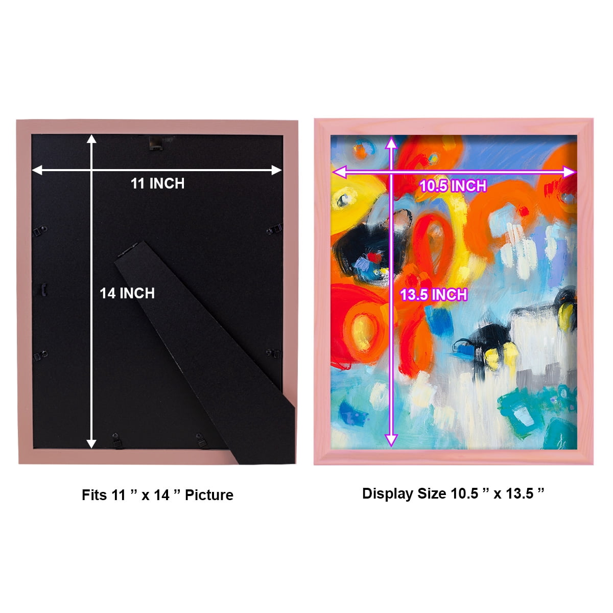 In the Loop V -Framed Print w/glass-Sunset Pink