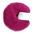 thumbnail image 4 of Laine Longue en Mohair Doux Pashm Tricoté Angora Populaire (Rouge Foncé), 4 of 8