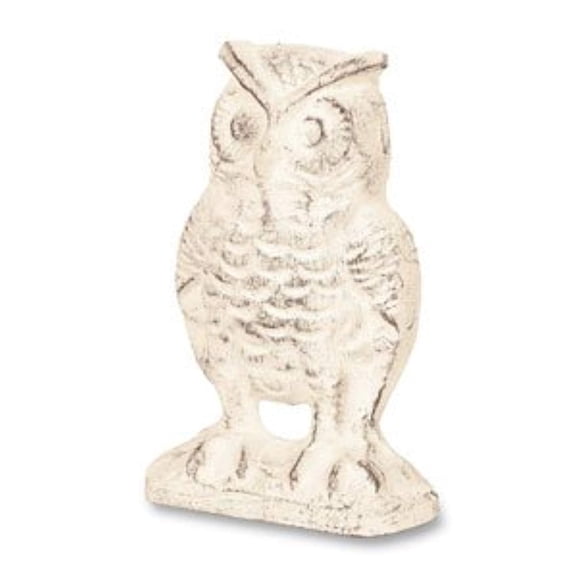 Decorative Cream Iron Owl (4.5" x 6.25")