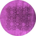 thumbnail image 1 of Ahgly Company Indoor Round Oriental Purple Traditional Area Rugs, 3' Round, 1 of 4