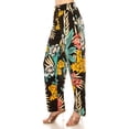 thumbnail image 4 of Women's Printed Drawstring Waist Pants with Side Pockets Casual Relaxed Fit, 4 of 6