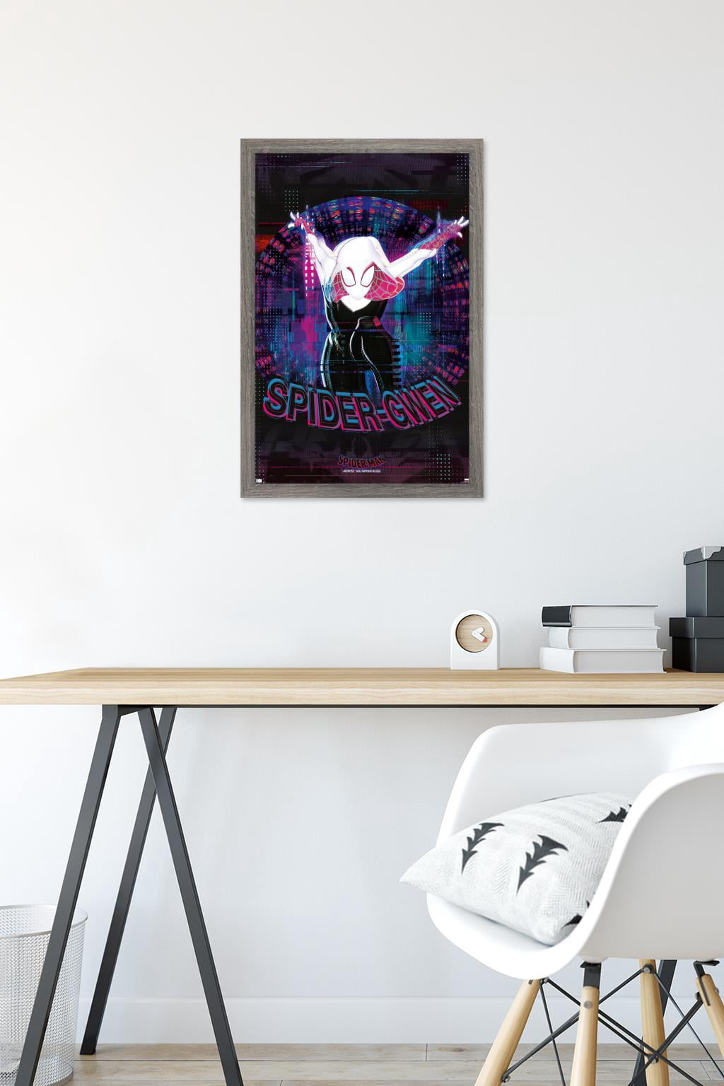 Marvel Spider-Man: Across the Spider-Verse - Spider-Gwen Wall Poster, 14.725" x 22.375" Framed