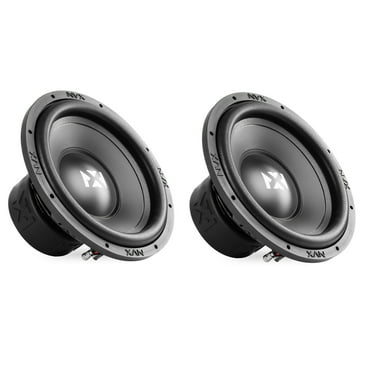 NVX NSW122v2 12" Dual 2-Ohm Car Subwoofers 700W RMS 1400W Peak 2 Pack