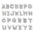 thumbnail image 4 of U8MO 20 Silver Alloy Rhinestone Alphabet Letter "A-Z" Charms Pendant Jewelry Making-V, 4 of 9