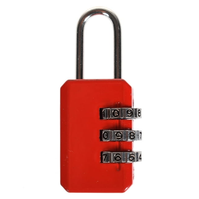 High Quality Small Chic Padlock Practical Suitcase Luggage Security Password Lock 3 Digit Combination Travel Accessories 4