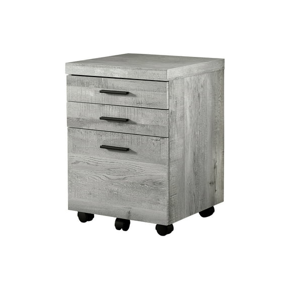 Office File Cabinet File Cabinet, Rolling Mobile, Storage Drawers, Printer Stand, Office, Work, Grey Laminate, Contemporary, Modern,Storage Cabinet For Office