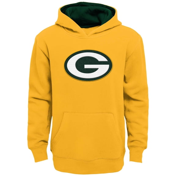 Youth Outerstuff Gold Green Bay Packers Prime Pullover Hoodie