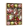 thumbnail image 1 of Juego de 50 adornos navideños, adornos de bolas de Navidad inastillables, adornos de Navidad surtidos decorativos de temporada, colgantes para decoración interior de fiestas de árbol de Navidad, 1 of 6