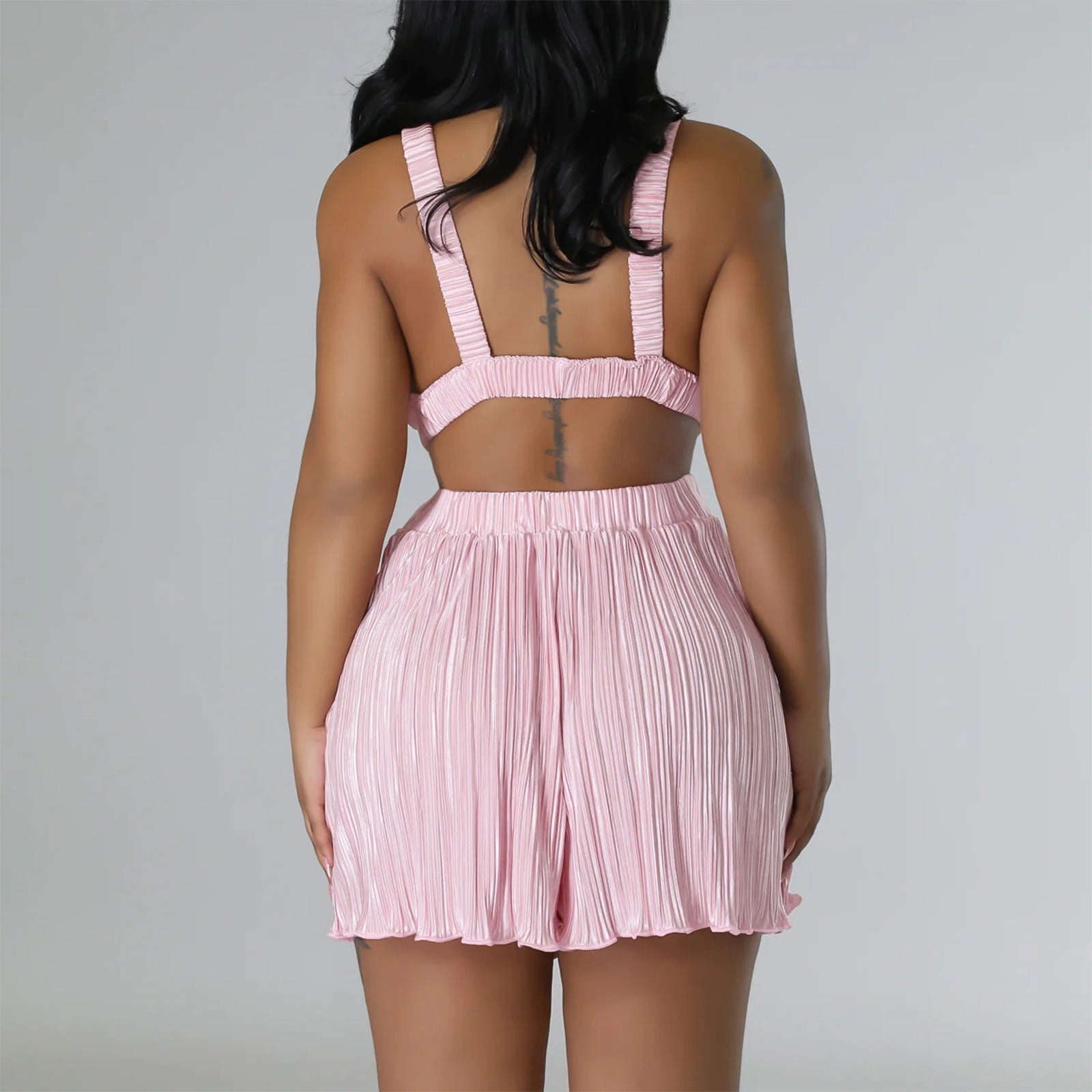 Strappy Jumpsuit Pink Striped Jumpsuit Penkiiy Jumpsuits For Women