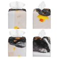 thumbnail image 2 of Yiaed Dachshund Sitting in Bathtub Print Tissue Box Cover, PU Leather Decorative Organizer for Tabletop, Bathroom, Car, Office Creative Decorative, 2 of 7