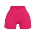 thumbnail image 4 of Rigardu Women Workout Impact Shorts 4.5" Scrunch Butt Lifting Gym Shorts Seamless Booty Biker Shorts Hot Pink L, 4 of 4