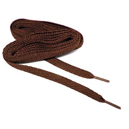 

Chocolate Brown ProATHLETIC™ 8mm Flat 5/16 Style Sneaker Shoelaces (2 Pair Pack 54 Inch 137 cm)