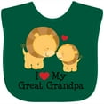 thumbnail image 3 of Inktastic I Love My Great Grandpa Boys or Girls Baby Bib, 3 of 4