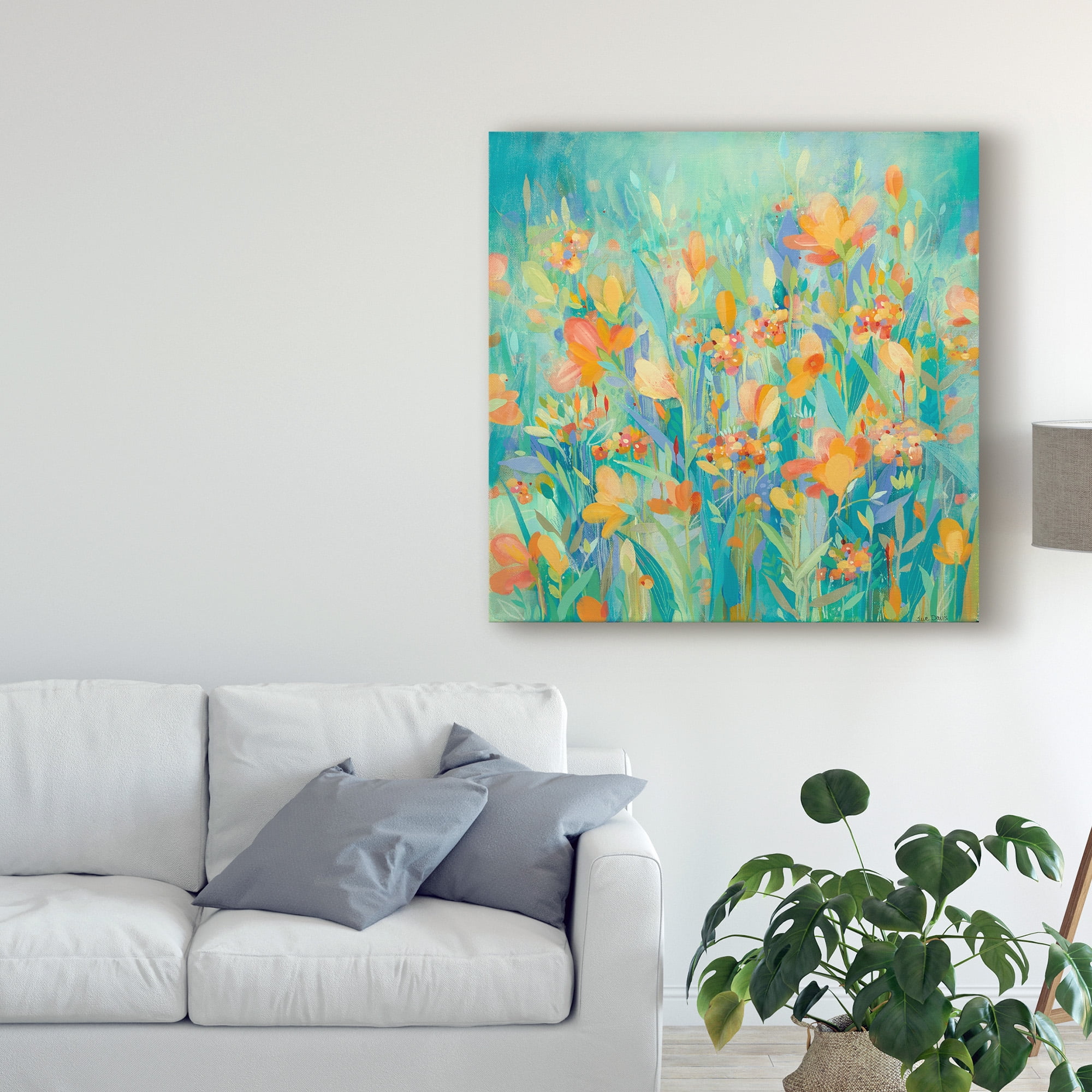 Trademark Fine Art 'How Does Your Garden Grow' Canvas Art by Sue Davis