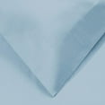 thumbnail image 4 of Light Blue King Cotton Blend 1200 Thread Count Washable Duvet Cover Set, 4 of 5
