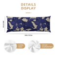 thumbnail image 2 of Disketp Lilies Flowers Print Body Pillow Cover - Super Soft 20x54 Body Pillow Case,Long Side Hidden Zipper (without pillow core), 2 of 6