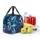 thumbnail image 5 of Easygdp Red And Blue Leaves Bolsa Térmica Premium - Tela Oxford Impermeable, Gran Capacidad, Bolsillo Frontal, Unisex para Trabajo, Escuela, Actividades al Aire Libre y Picnics, 5 of 8
