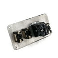 Clearance, 12V Carbon Ignition Panel with LED Toggle, Racing Auto