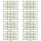 thumbnail image 1 of 8X DC 3V 5V 12 LED Super Brillante Blanco Piraña LED Placa de Circuito Luces LED Luz, 1 of 5