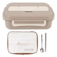 thumbnail image 2 of 316 Stainless Steel BentoBox, 3 Compartment 1000ml Lunch Box Lunch Containers with Insulated Bag, Utensils, Portable Lunch Food Container for Adults Kids School, 2 of 7