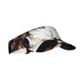 thumbnail image 1 of Fotbe Flower Horn Skull Visera Deportiva con Diseño, Gorra Abierta Ajustable de Algodón para Mujer y Hombre, 1 of 7