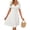 White, variant on Womens Summer Sweetheart Neck Short Puff Sleeve Mini Drawstring Casual Slim Flowy Dress Sundress