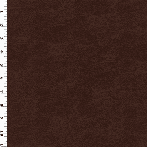 Faux Leather Chestnut Brown, Fabric By the Yard