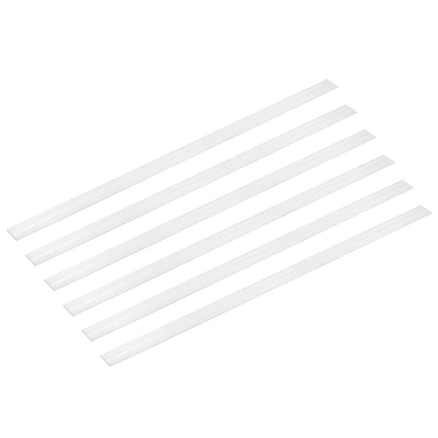 6 Pcs 1/32" Grosor x 25/32" Ancho x 16" Largo Barra Plana Cuadrada de Aluminio 6061