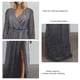 thumbnail image 5 of Vestido De Manga Larga Para Mujer, Vestido Largo Ajustado Con Lentejuelas Brillantes, Cuello En V, Abertura Lateral Cómoda Para Baile De Graduación Para Dama Para Aniversario Mgaxyff Otros, 5 of 5